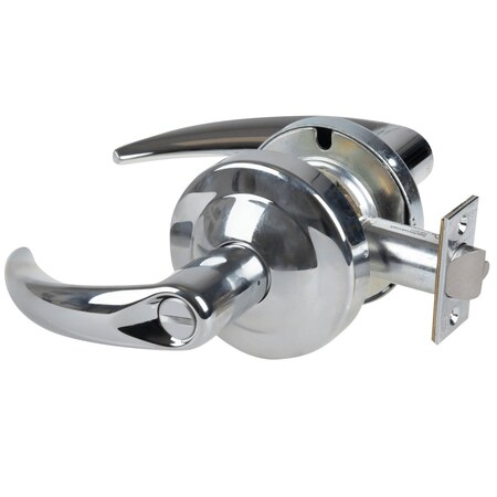 Schlage Grade 2 Privacy Cylindrical Lock with Field Selectable Vandlgard, Omega Lever, Non-Keyed, Bright Chr ALX40 OME 625